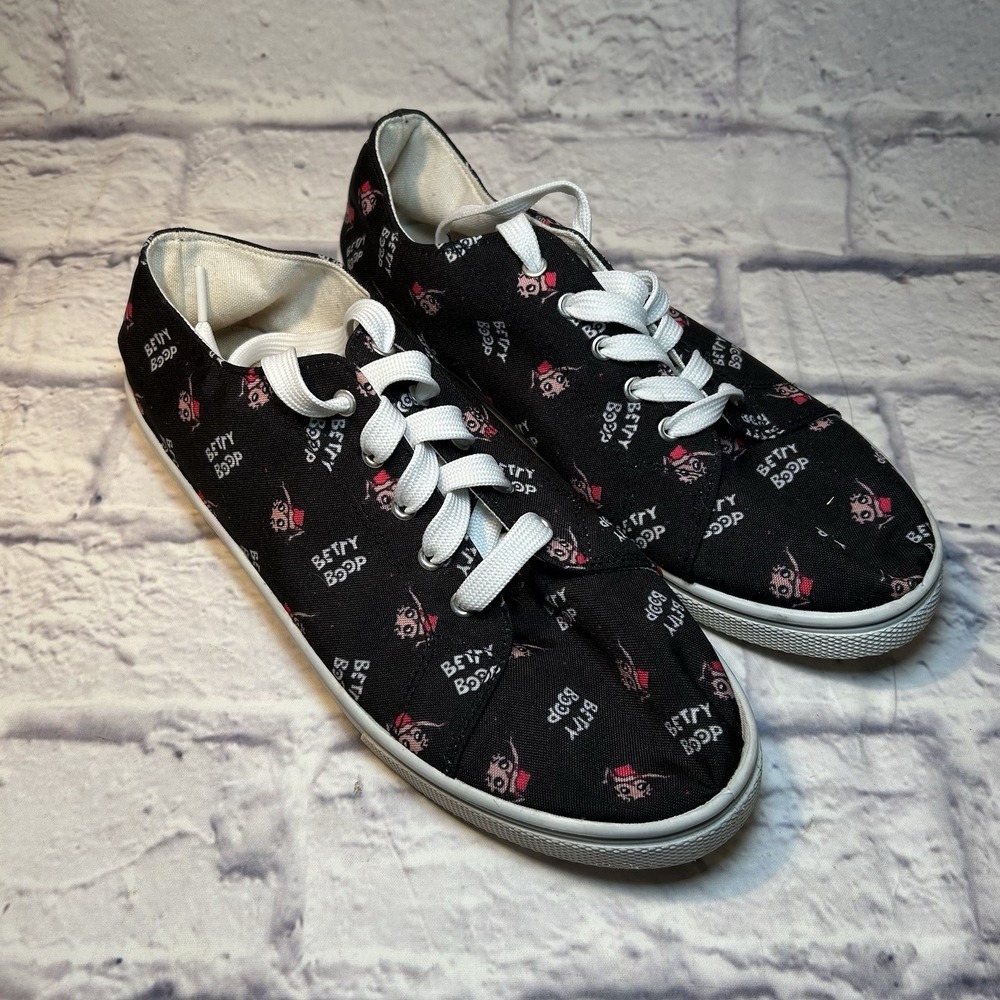 BETTY BOOP Black Sneakers Womens U.S Size 9